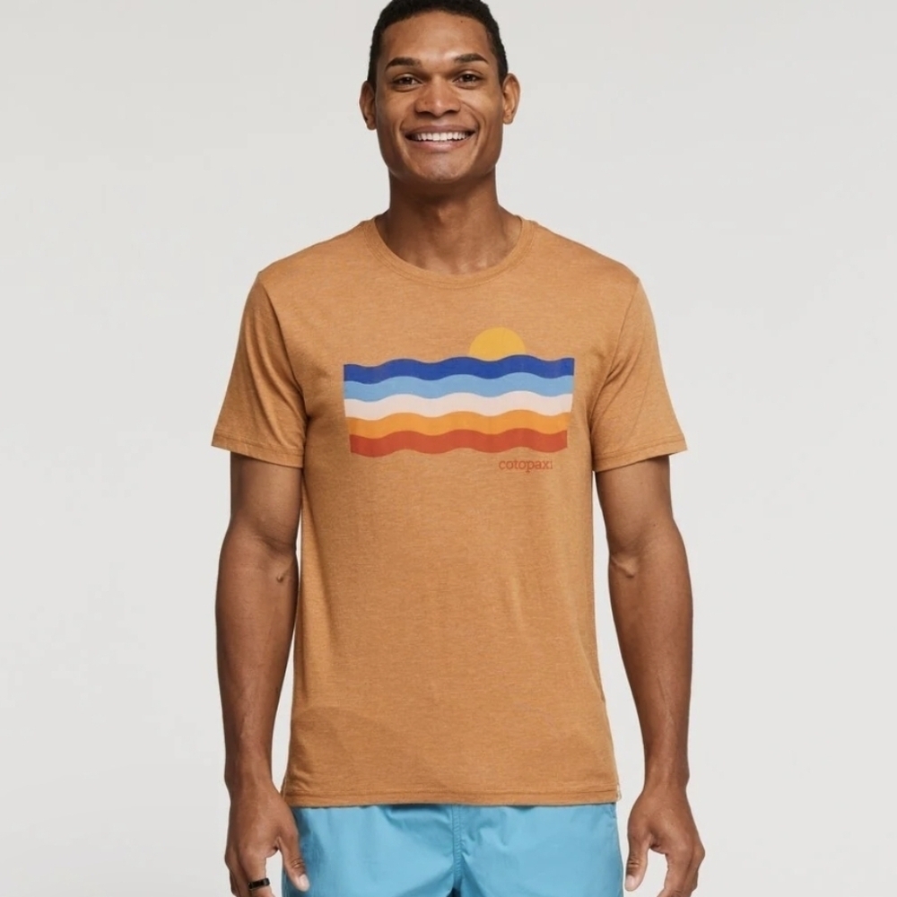 NWT Cotopaxi Disco Wave Organic T-Shirt-Saddle